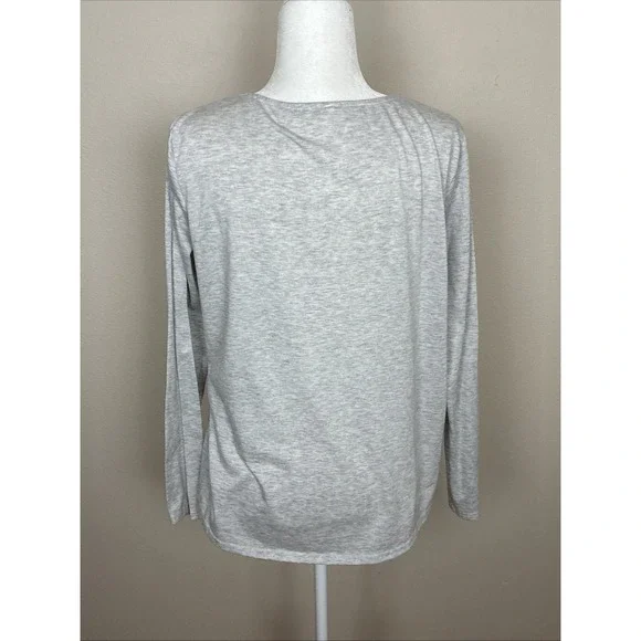 Just Breathe Front Lace Up Tee Shirt Women's Size Large - Picture 2 of 8